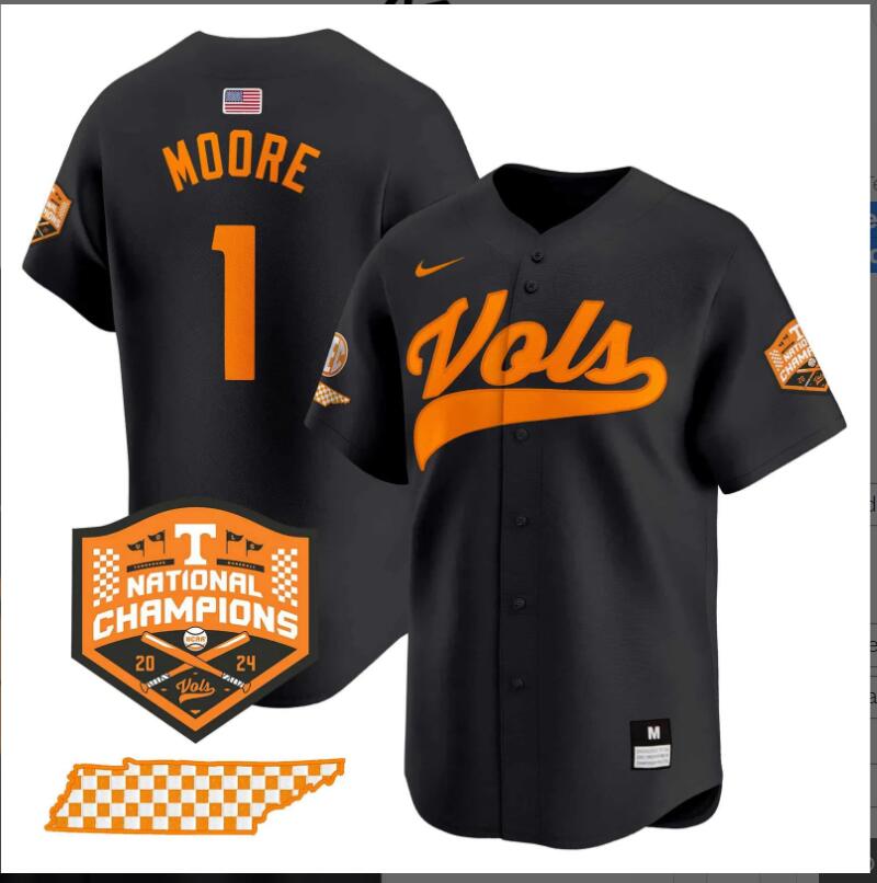 Men Tennessee Volunteers 2024 Champions Vapor Premier Limited NCAA jerseys